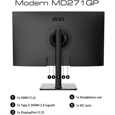 Moniteur LED 27''MSI Modern MD271QP