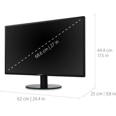 Moniteur LED 27''Viewsonic VA2719-2K-SMHD IPS Negro