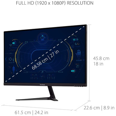 Moniteur LED 27''Viewsonic VX2718-P-MHD