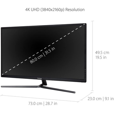 Moniteur LED 32''Viewsonic VX3211-4K-MHD Negro