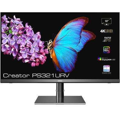 Voyant de surveillance IPS MSI Creator PS321URV 32''Plata