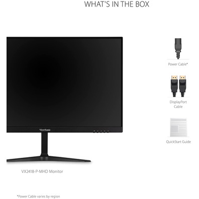 Moniteur LED Viewsonic VX2418 24''Negro