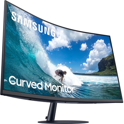 Monitor Profesional Curvo Samsung C27T550FDR 27 " Full HD Multimedia Azul Gris Oscuro