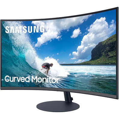 Monitor Profesional Curvo Samsung C27T550FDR 27 " Full HD Multimedia Azul Gris Oscuro