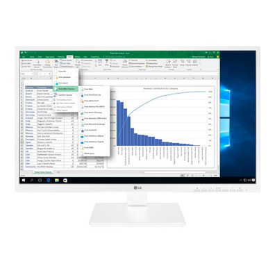 Monitor Profesional LG 27BK550Y-W 27 " Blanco FHD / Multimédia