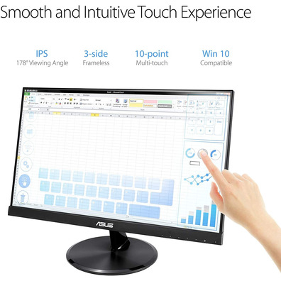 Monitor Profesional Táctil Asus VT229H 21.5 " Full HD Multimedia Negro