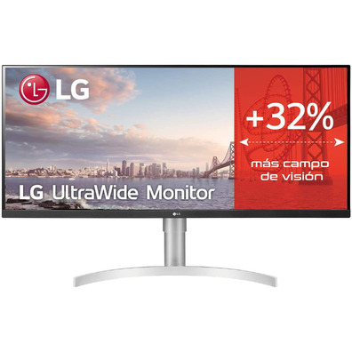 Monitor Profesional Ultrapanorámico LG 34WN650-W 34''WFHD Multimedia Plata