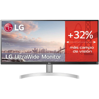 Moniteur Ultrapanorámico Profesional LG 29WN600-W 29 " /Full HD/Multimedia Plata