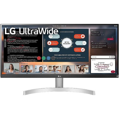 Moniteur Ultrapanorámico Profesional LG 29WN600-W 29 " /Full HD/Multimedia Plata