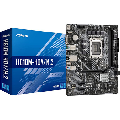 Placa Base Asrock 1700 H610M-HDV/M2