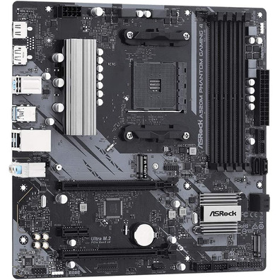 Plaque de base Asrock AM4 A520M Fantôme 4