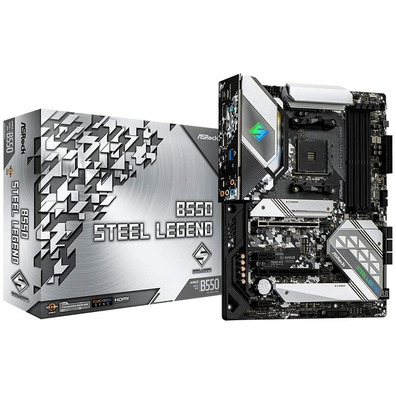 Placa Base ASROCK B550 Acier Légende AM4