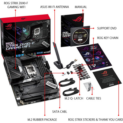 Placa Base ASUS 1700 ROG Strix Z690-F Gaming Wifi