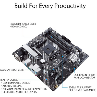 Placa Base Asus Prime B450M-A II AM4