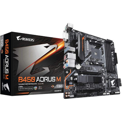 Placa Base Gigabyte AM4 B450 Aorus M