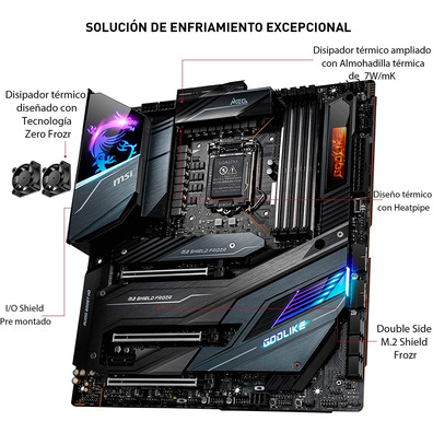 Placa Base MSI 1200 MEG Z490 Goodlike