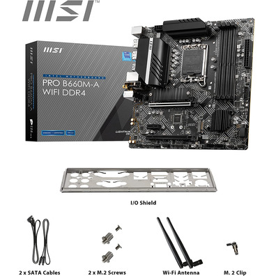 Placa Base MSI 1700 Pro B660M-A DDR4 Wifi