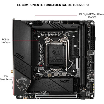 Placa Base MSI MEG Z490I Unification 1200