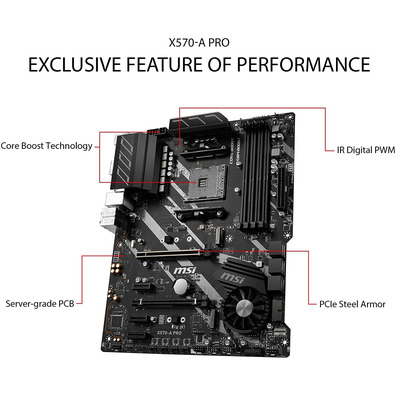 Placa Base MSI X570-A Pro AM4