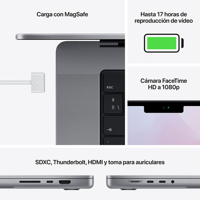 Portátil Apple Macbook Pro 14''2021 M1 Pro / 16GB/512GB SSD/GPU 16C/14''