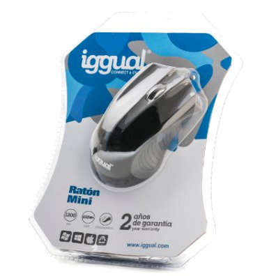 Iggual Optical Mouse Black/Grey 1200 DPI