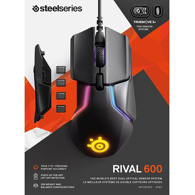 Ratón Steelseries Rival 600 12000 IPC