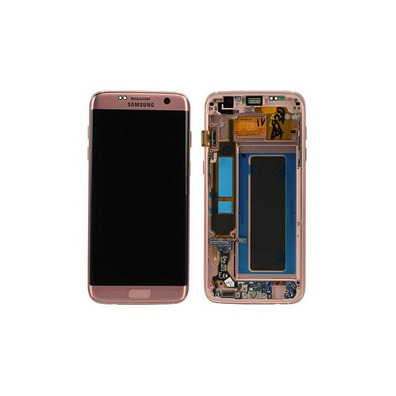 Pièce de rechange en Plein Écran avec Cadre Samsung Galaxy S7 Bord en Or Rose