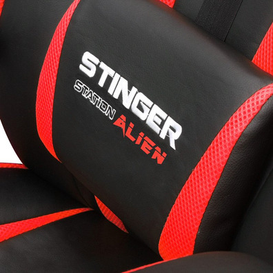 Chaise Gamer Woxter Stinger Station Étranger Noir-Rouge