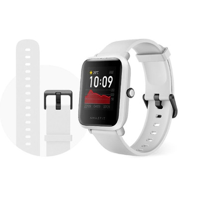 Smartwatch Huami Amazfit Bip S White Rock 1.28"/BT5.0/moniteur de fréquence Cardiaque/GPS