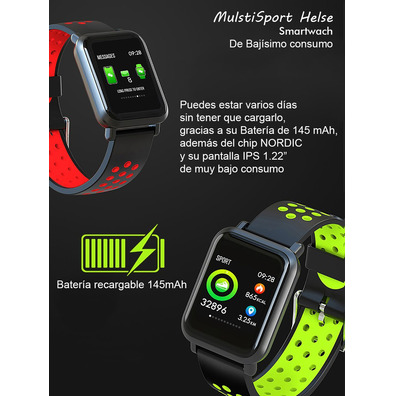 Smartwatch Leotec Multisports Helse Grey