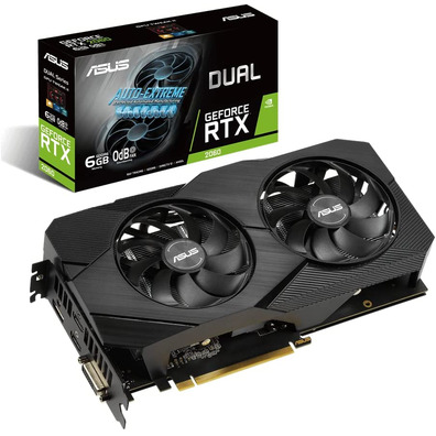 Tarjeta Gráfica Asus Dual RTX2060 EVO 6GB GDDR6