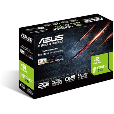 Tarjeta Gráfica ASUS GT710 SL-2GD5 Silent 2Go GDDR5 Low Profile