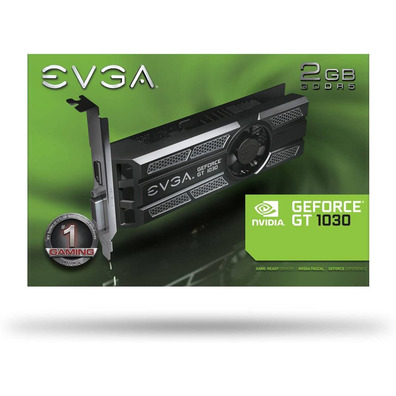 Tarjeta Gráfica EVGA GeForce GT1030 SC 2GB GDDR5 Low Profile