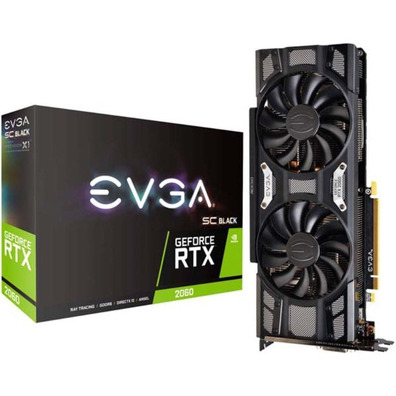 Tarjeta Gráfica EVGA Geforce RTX 2060 SC Black Gaming 6 Go GDDR6 1680 MHz