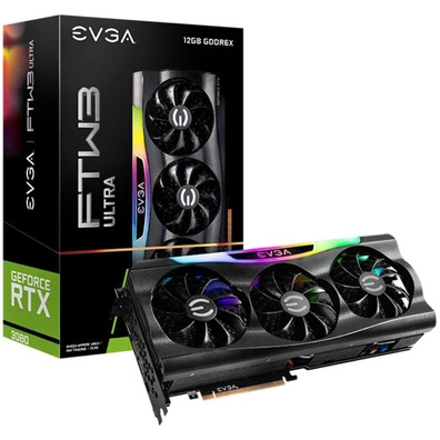 Tarjeta Gráfica EVGA GeForce RTX 3080 FTW3 Ultra Gaming 12 Go GDDR6X