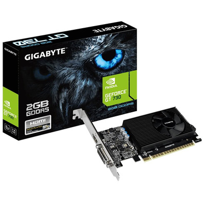 Tarjeta Gráfica Gigabyte GT730 2Go GDDR5