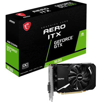 Tarjeta Gráfica MSI GTX 1630 Aero ITX OC 4Go GDDR6