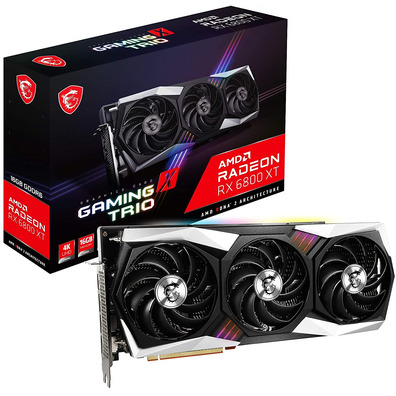 Tarjeta Gráfica MSI RX 6800 XT Gaming X Trio 16 Go GDDR6