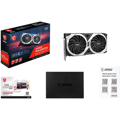 Tarjeta Gráfica MSI RX6750 XT Mech 2X OC 12 Go GDDR6