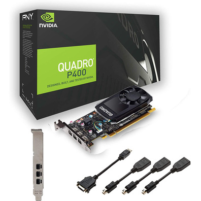 Tarjeta Gráfica PNY Quadro P400 2 Go GDDR5 DP V2