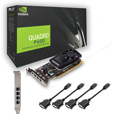 Tarjeta Gráfica PNY Quadro P620 2Go GDDR5 DVI V2