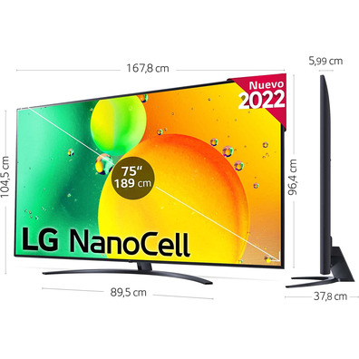 Televisión LG 43NANO766QA Nanocell 43''Smart TV 4K UHD