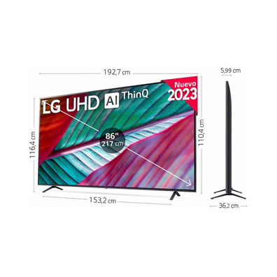 Téléviseur LG UHD 86UR78006LB 86 " / Ultra HD 4K / Smart TV/ WiFi