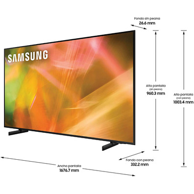 Téléviseur Samsung UE75AU8005 75 " Ultra HD 4K/Smart TV/WiFi