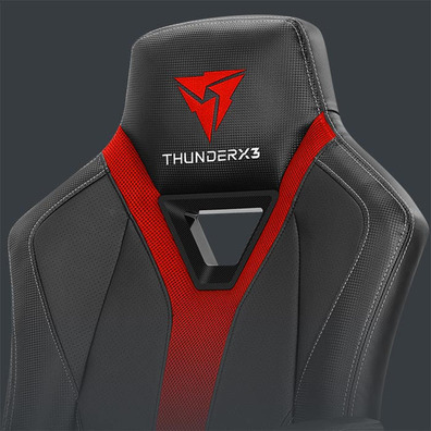 Thunderx3 président de jeu yc1 noir cyan Rouge