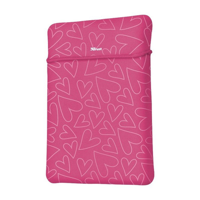 Trust Yvo Corazones Funda + Ratón 15.6''Rosa