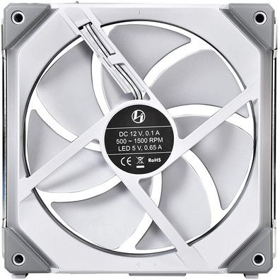 Ventilador 140x140 Lian Li Uni Fan SL140 Blanco 2 ud