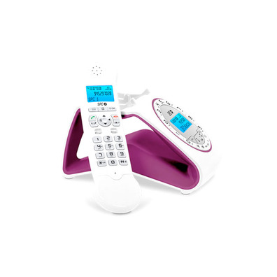 Wireless Telephone Retro Deluxe SPC 7703J White/Eggplant