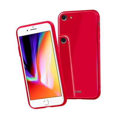 Coque Vitro pour iPhone 8 / 7 Rouge