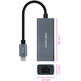 Adaptador USB-C a RJ45 Nanocable 10.03.0406 1000 Mbit / s